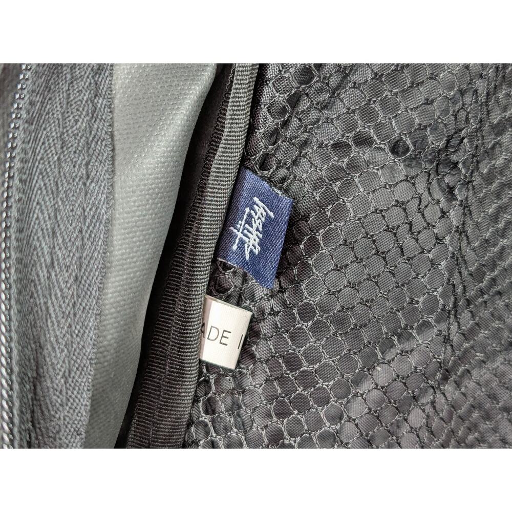90s Y2K Vintage Stussy Black Backpack Clam Shell Skatewear Skate Unique - Picture 10 of 12